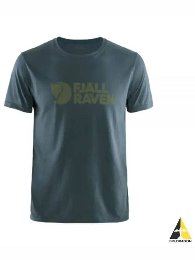 Men s logo t shirt navy 87310560 M - FJALL RAVEN - BALAAN 1