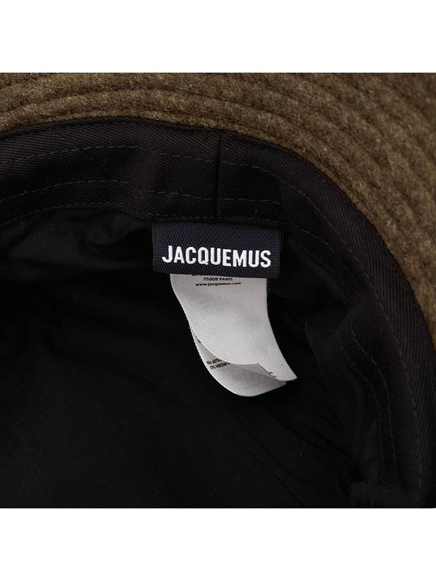 Le Bob Gadjo Bow Bucket Hat Dark Brown - JACQUEMUS - BALAAN 8