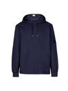 Men's Lens Wappen Fleece Hoodie Navy - CP COMPANY - BALAAN 1