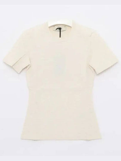 FF Viscose Short Sleeve Knit Top White - FENDI - BALAAN 2