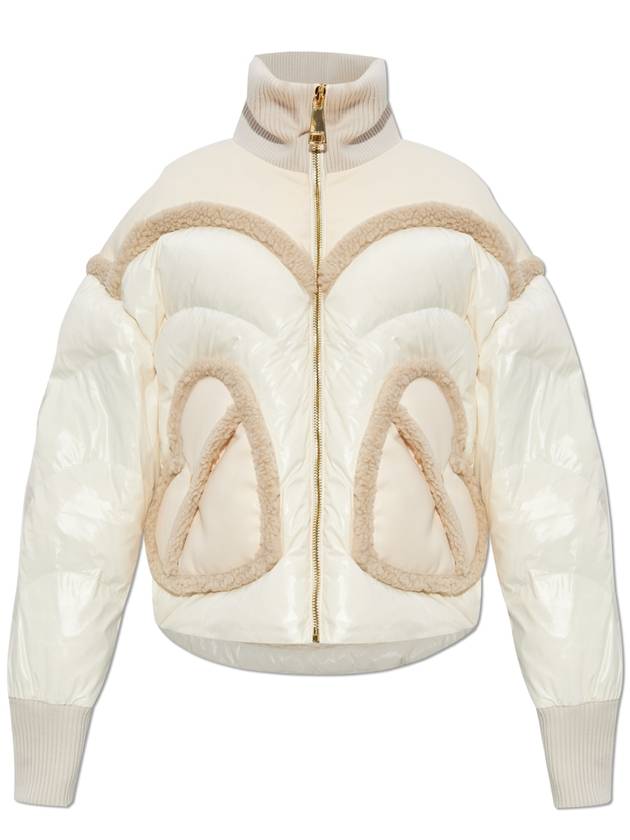 Khrisjoy Down Jacket With Collar, Women's, Cream - KHRISJOY - BALAAN 1