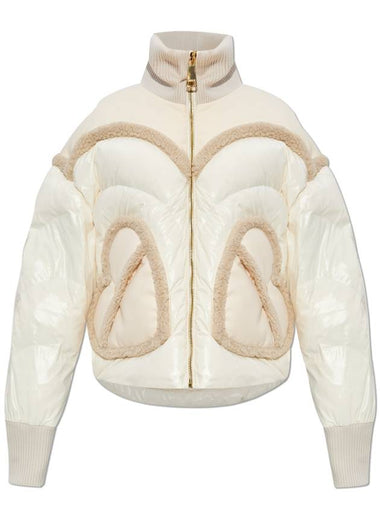 Khrisjoy Down Jacket With Collar, Women's, Cream - KHRISJOY - BALAAN 1