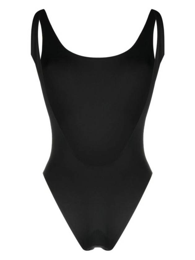 Carla SRC Logo Print One Piece Swimsuit Black - SPORTY & RICH - BALAAN 3