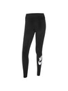 Essentials High Waist Logo Leggings Black - NIKE - BALAAN 5