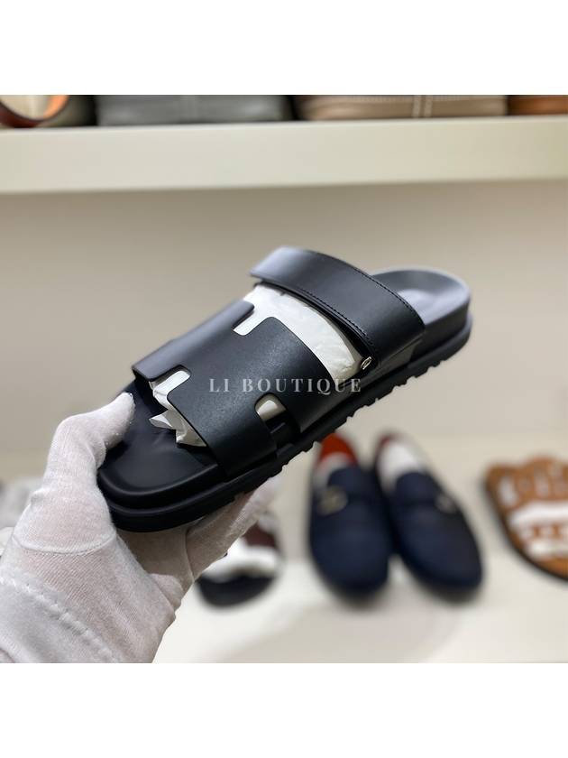 Chypre Women Sandals Slippers Black H222297Z - HERMES - BALAAN 2