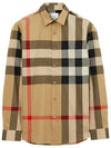 Check Cotton Long Sleeve Shirt Archive Beige - BURBERRY - BALAAN 3