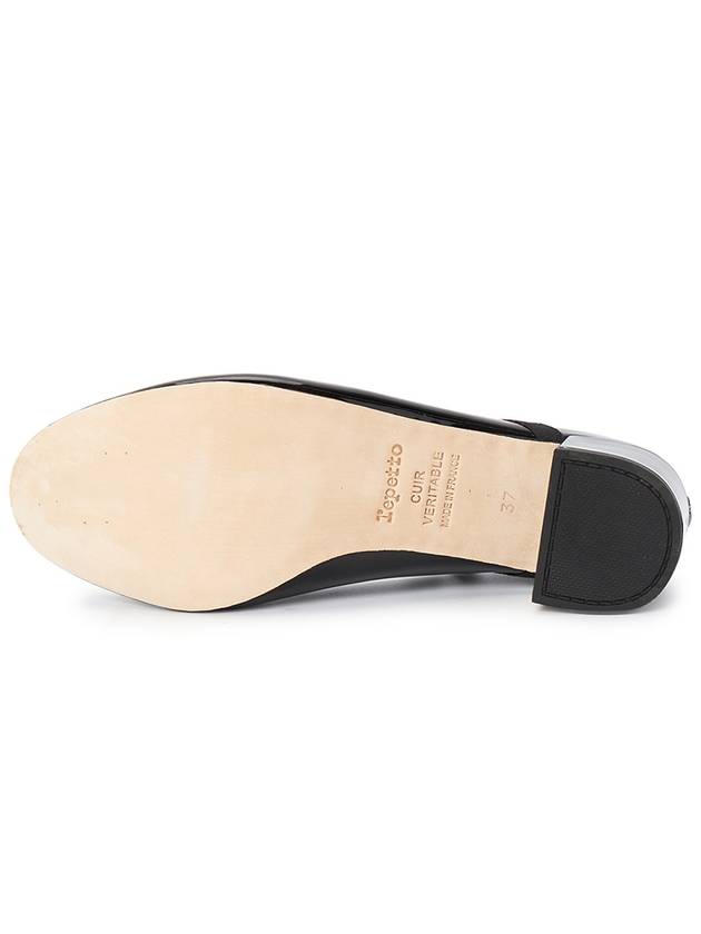 Women's Guillemette Satin Leather Mary Jane Flats Black - REPETTO - BALAAN 6