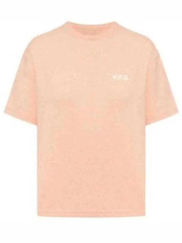 New Ava Logo Short Sleeve T-shirt Peach Rosa - A.P.C. - BALAAN 2