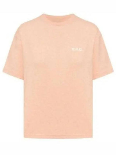 New Ava Logo Short Sleeve T-shirt Peach Rosa - A.P.C. - BALAAN 2