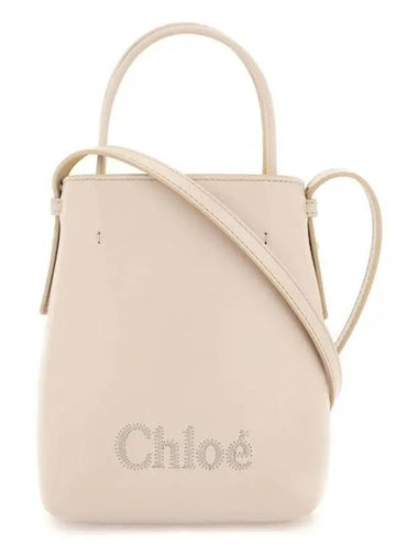 Sense Micro Calfskin Tote Bag Grey - CHLOE - BALAAN 1