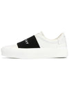 City Sport Sneakers In Leather with Strap White Black - GIVENCHY - BALAAN 5