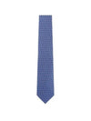 Gancini Pattern Silk Tie Blue - SALVATORE FERRAGAMO - BALAAN 2