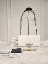 Daol Beomeo Branch Brushed leather shoulder bag white 1BD321 Condition S - PRADA - BALAAN 1