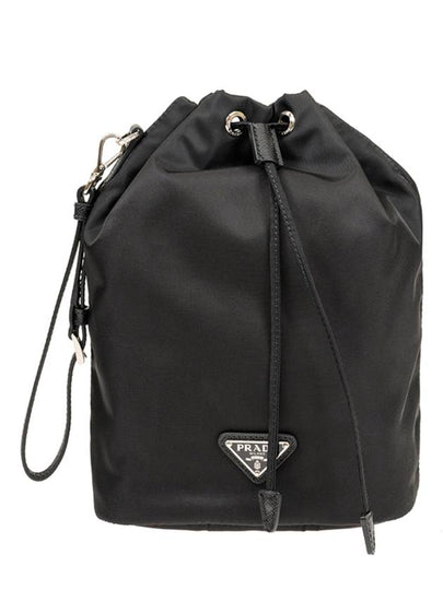 Re-Nylon Drawstring Pouch Black - PRADA - BALAAN 2