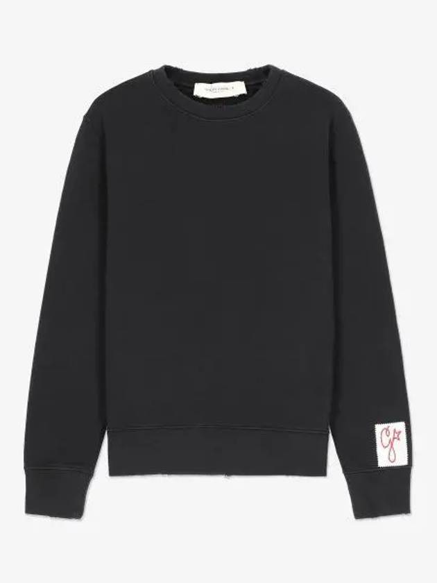 Cotton Crew Neck Sweatshirt Black - GOLDEN GOOSE - BALAAN 2