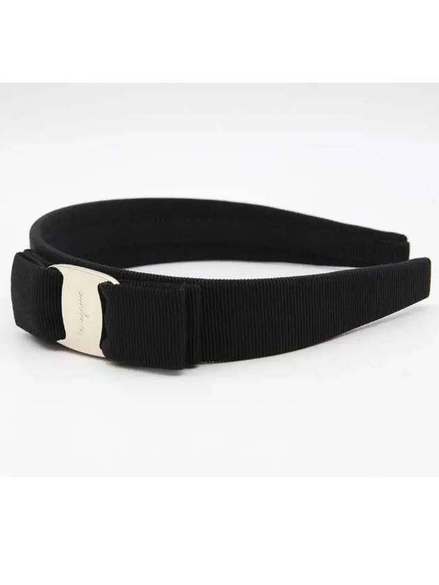 Vara Bow Hairband Black - SALVATORE FERRAGAMO - BALAAN 3