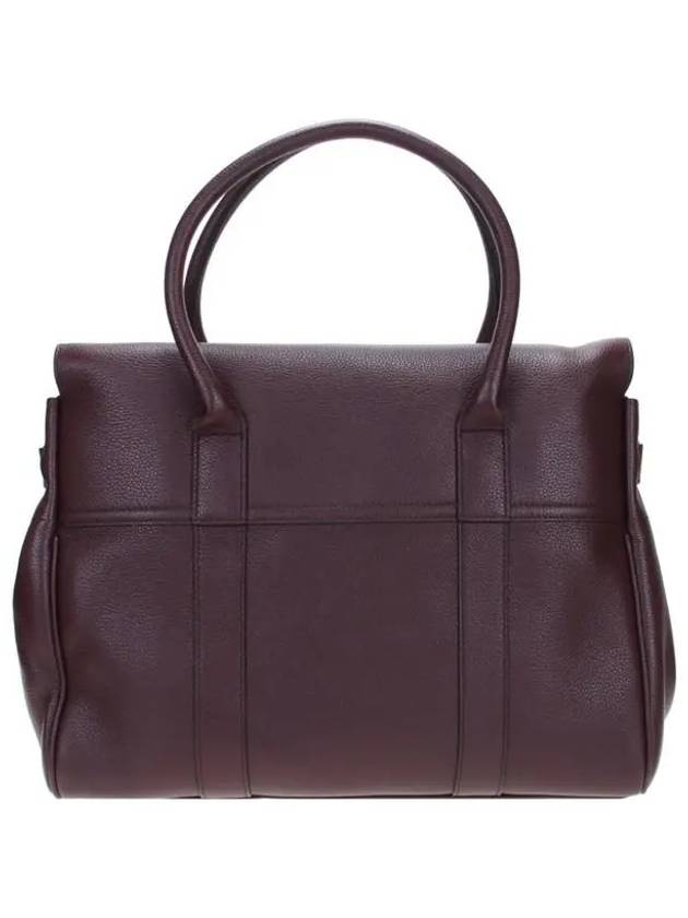 Small Bayswater Classic Grain Tote Bag Brown - MULBERRY - BALAAN 4