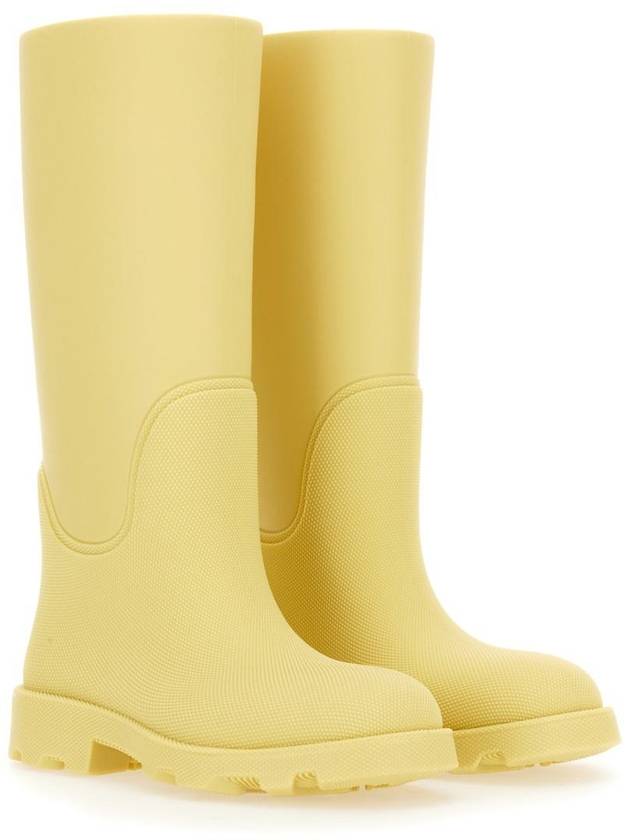 Marsh Long Rain Boots Beige - BURBERRY - BALAAN 3