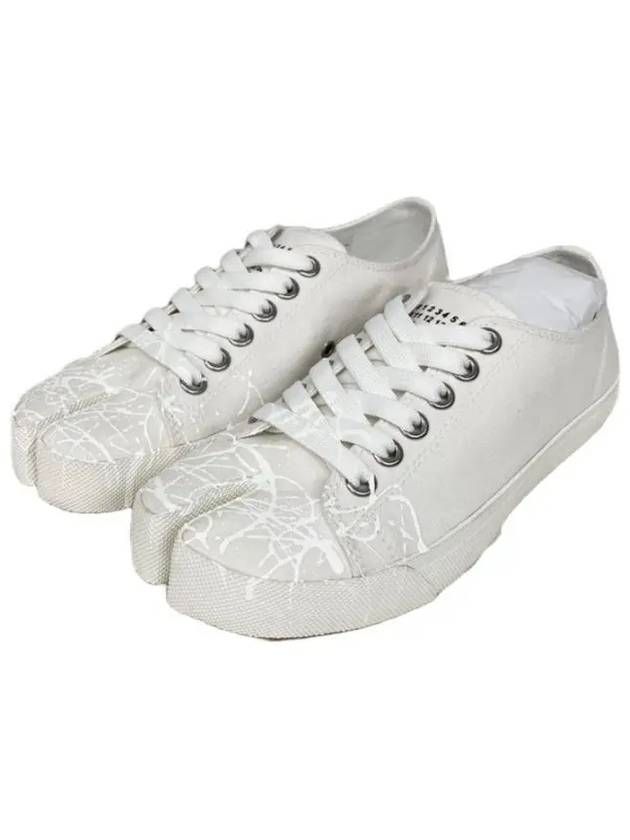 Painting Tabi Low Top Sneakers White - MAISON MARGIELA - BALAAN 3