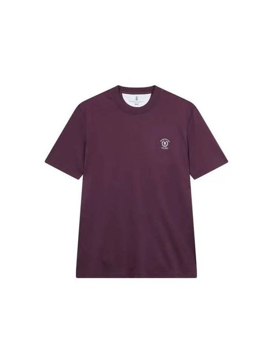 City Village 8th Anniversary 10 ePoint 9 8 Men s Slim Fit Mini Logo T Shirt Purple 270602 - BRUNELLO CUCINELLI - BALAAN 1