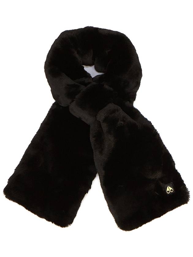 Women's Sackett Fur Scarf Black - MOOSE KNUCKLES - BALAAN 2