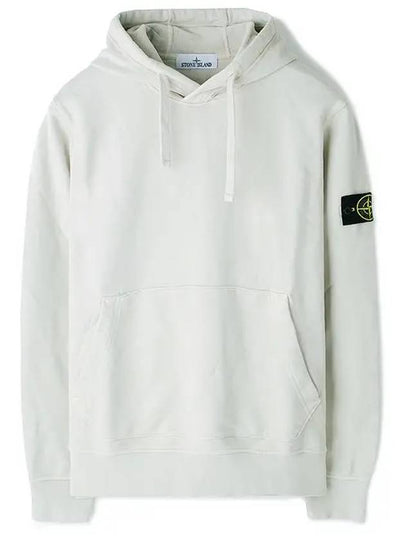 Signature Logo Patch Hoodie Beige - STONE ISLAND - BALAAN 2