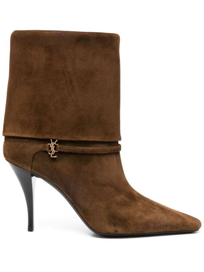 Niki Suede Ankle Boots Land - SAINT LAURENT - BALAAN 2