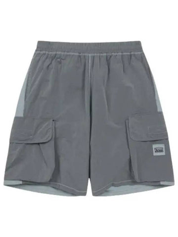 Aries Nylon Hybrid S Shorts Pants Gray Blue - ARIES - BALAAN 1