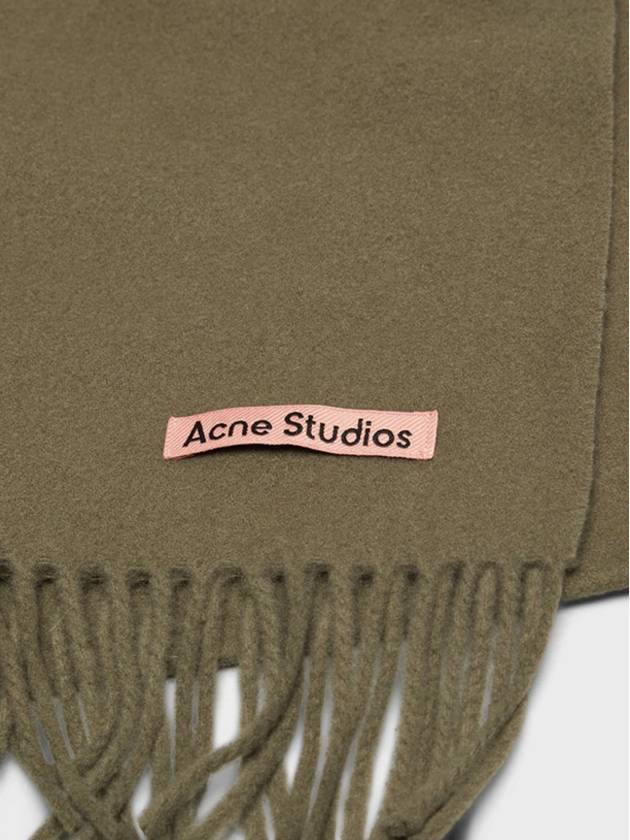 Acne Muffler Scarf Skinny Khaki CA0218 Unisex - ACNE STUDIOS - BALAAN 3