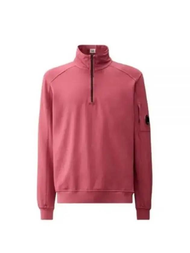 Light Fleece Half Zip-Up Sweatshirt Pink - CP COMPANY - BALAAN 2