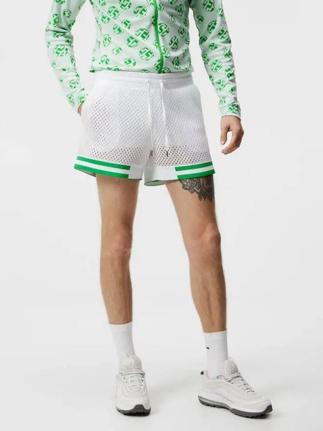 Men s Tennis Shorts Mesha Mesh White - J.LINDEBERG - BALAAN 6