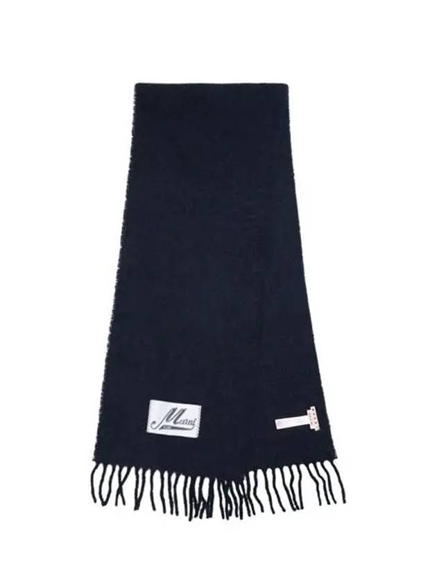 Alpaca Wool Scarf Navy - MARNI - BALAAN 4