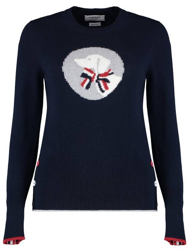 Thom Browne Virgin Wool Crew-Neck Sweater - THOM BROWNE - BALAAN 1