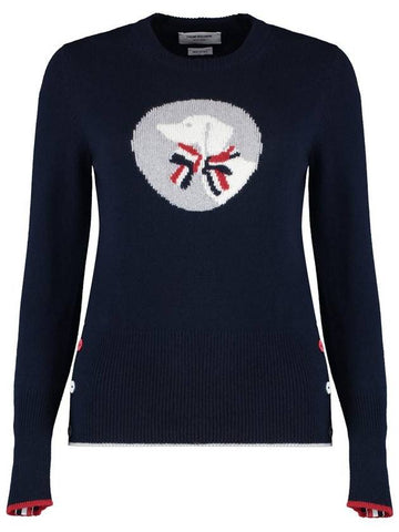 Thom Browne Virgin Wool Crew-Neck Sweater - THOM BROWNE - BALAAN 1