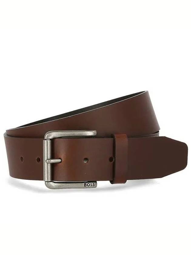 Joris Buckle Leather Belt Brown - HUGO BOSS - BALAAN 2