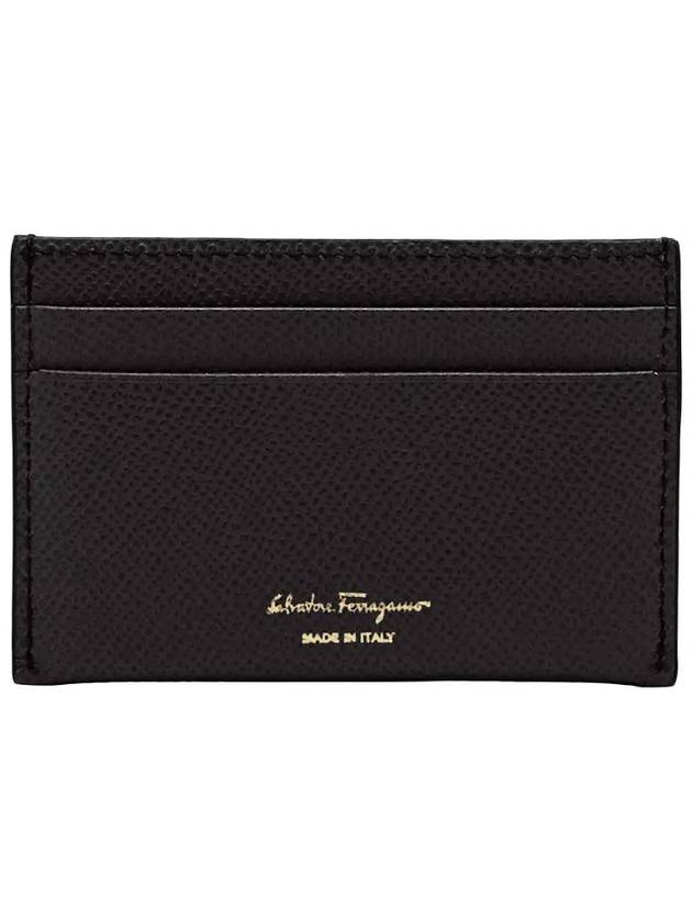 Gancini Card Wallet Black - SALVATORE FERRAGAMO - BALAAN 5