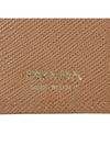 Gold Hardware Triangle Logo Saffiano Half Wallet Caramel - PRADA - BALAAN 8