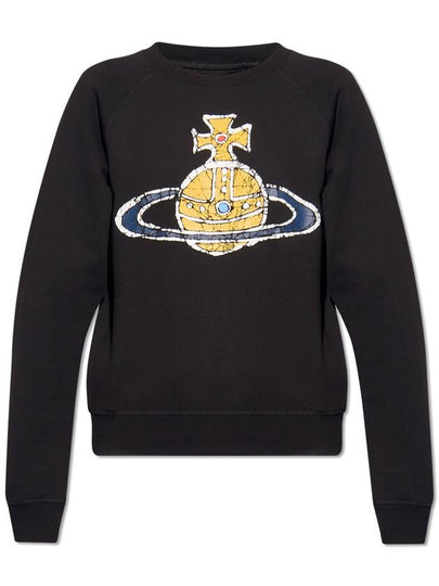 Time Machine Raglan Sweatshirt Black - VIVIENNE WESTWOOD - BALAAN 2