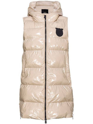 Pinko Graffetta Sleeveless Hooded Padded Coat - PINKO - BALAAN 1