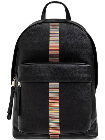 Paul Smith Leather Backpack, Men's, Black - PAUL SMITH - BALAAN 1