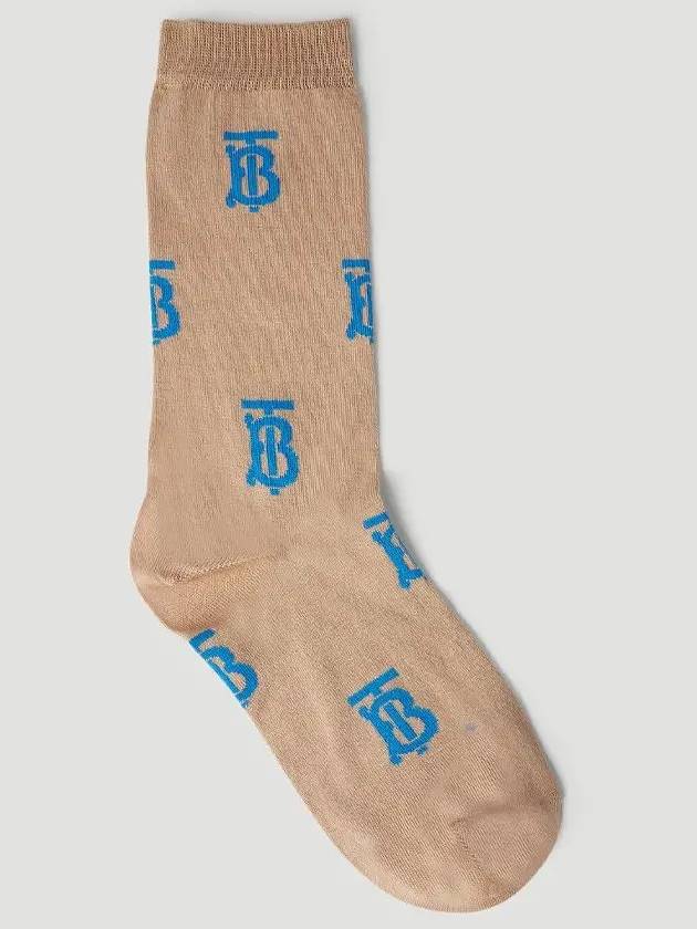 Logo Socks Beige - BURBERRY - BALAAN 3