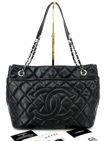 Caviar Timeless Shoulder Bag Black - CHANEL - BALAAN 1