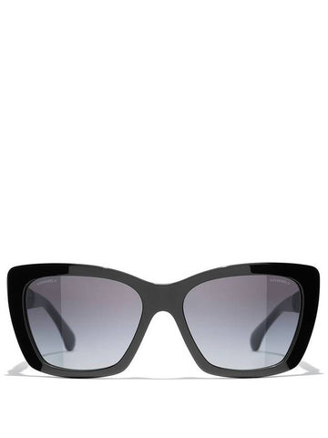 Eyewear Logo Square Sunglasses Black - CHANEL - BALAAN 1