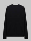 Face Patch Sweatshirt Black - ACNE STUDIOS - BALAAN 2