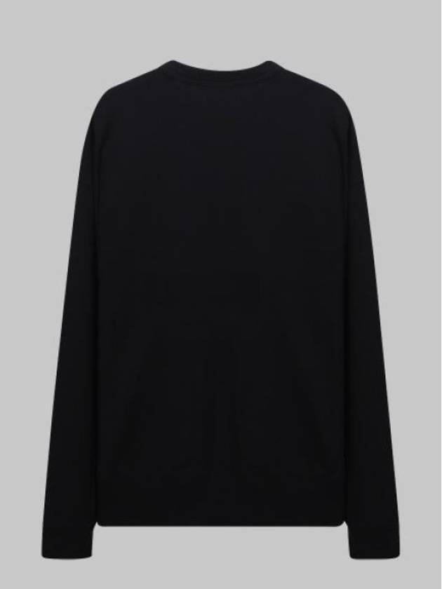 Face Patch Sweatshirt Black - ACNE STUDIOS - BALAAN 2