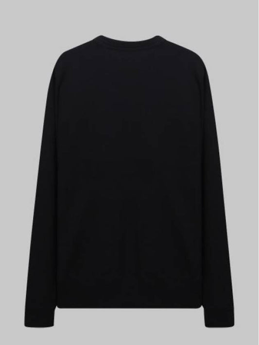 Face Patch Sweatshirt Black - ACNE STUDIOS - BALAAN 2