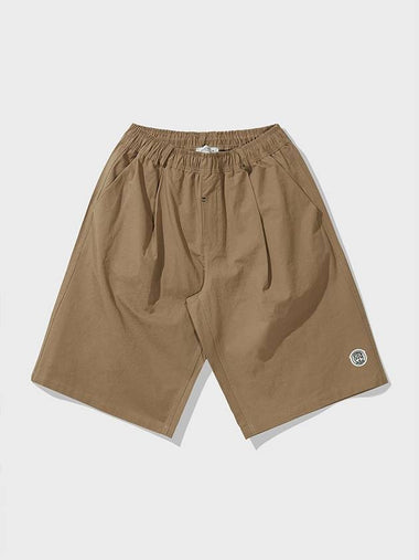 Washed Cotton Half Banding Pants Beige - FFEFF STUDIO - BALAAN 1