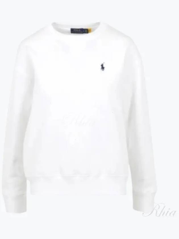 Embroidered Logo Pony Sweatshirt White - POLO RALPH LAUREN - BALAAN 2