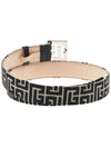 B Buckle Monogram Belt Black - BALMAIN - BALAAN.