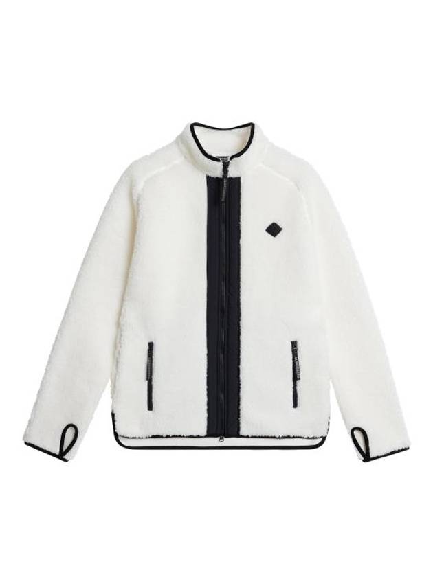 Juniper Pile Mid Layer Shearling Jacket White - J.LINDEBERG - BALAAN 2